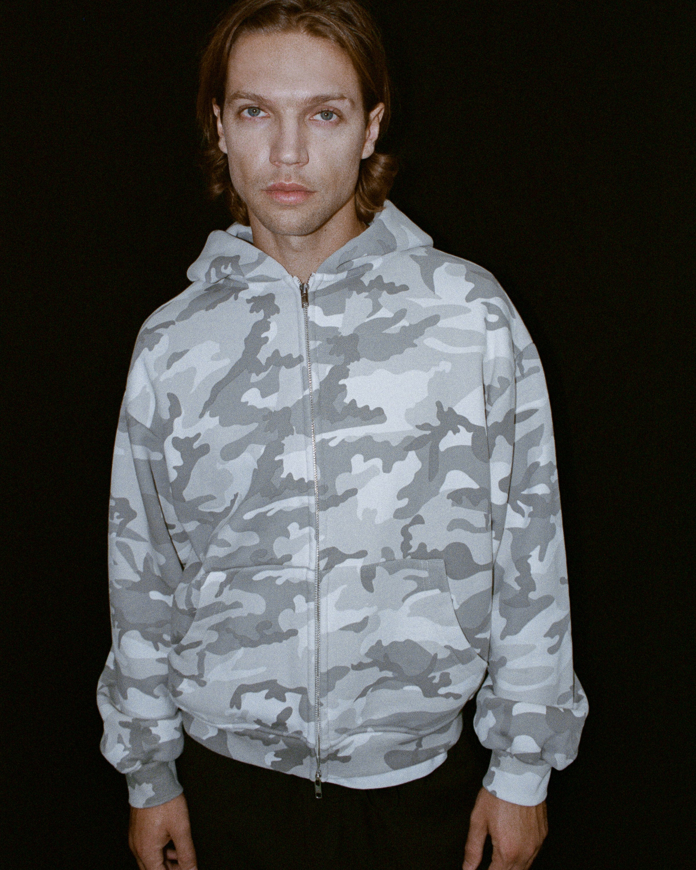 White Camo Zip