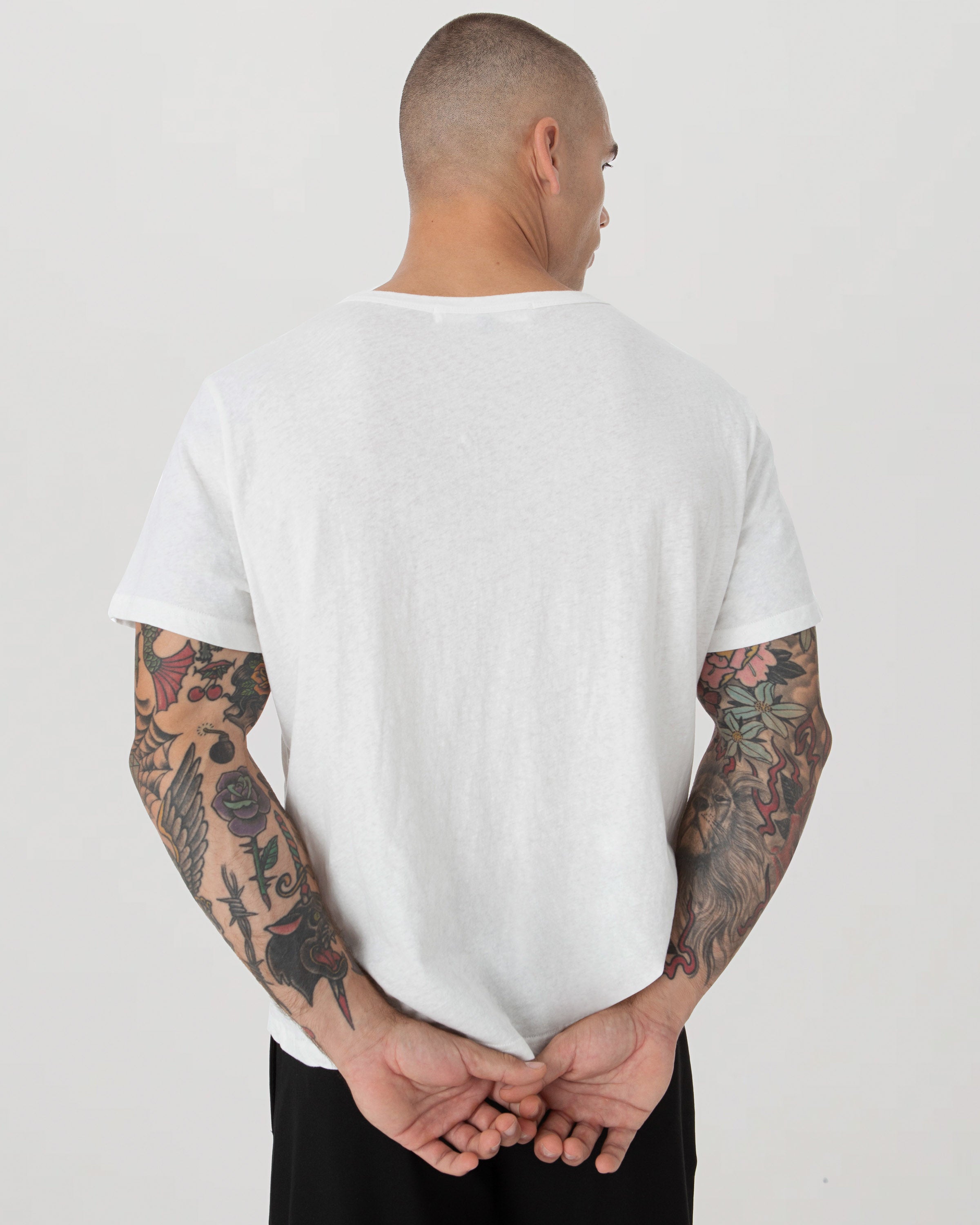 White Slub Cotton T