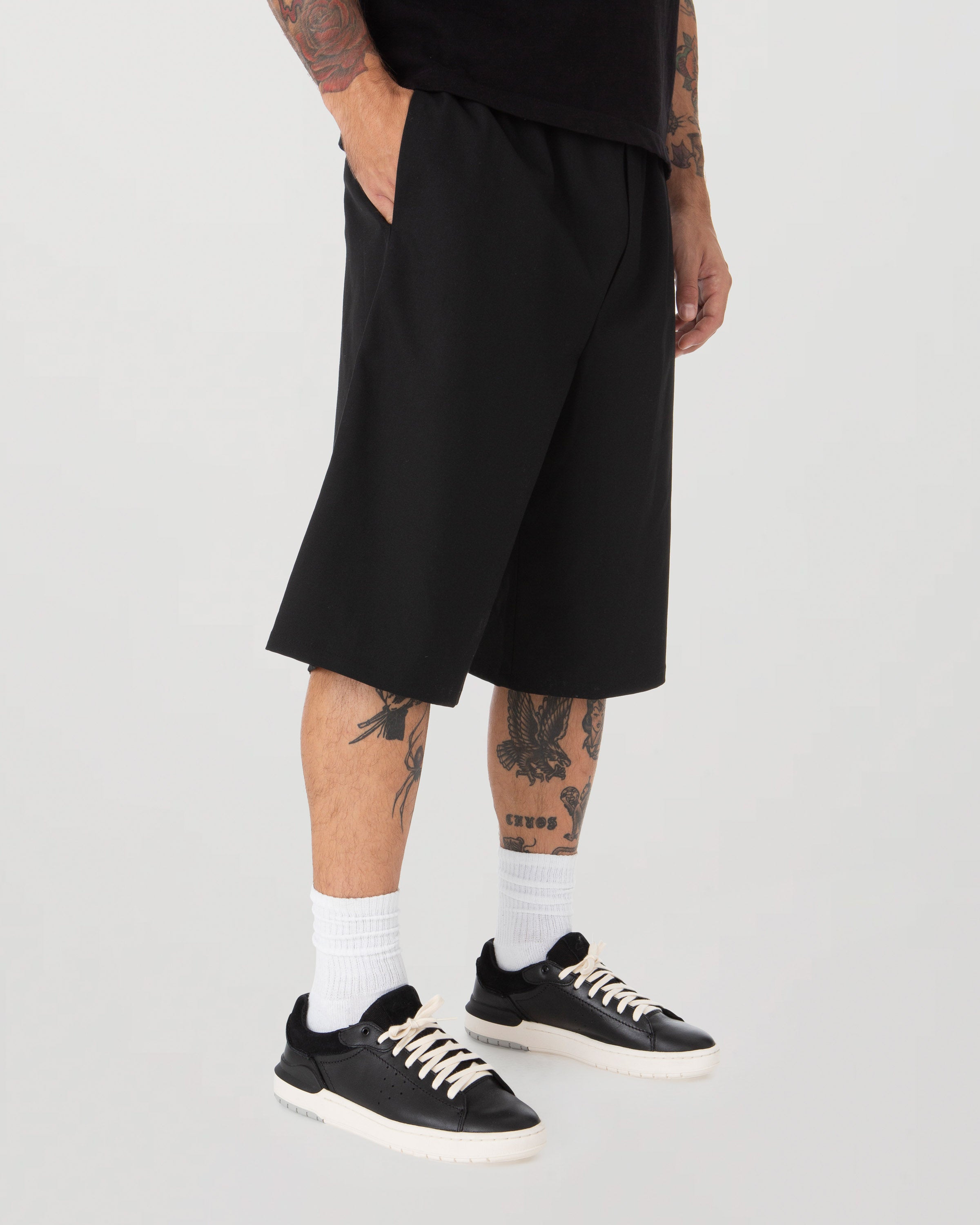 Black Tux Shorts