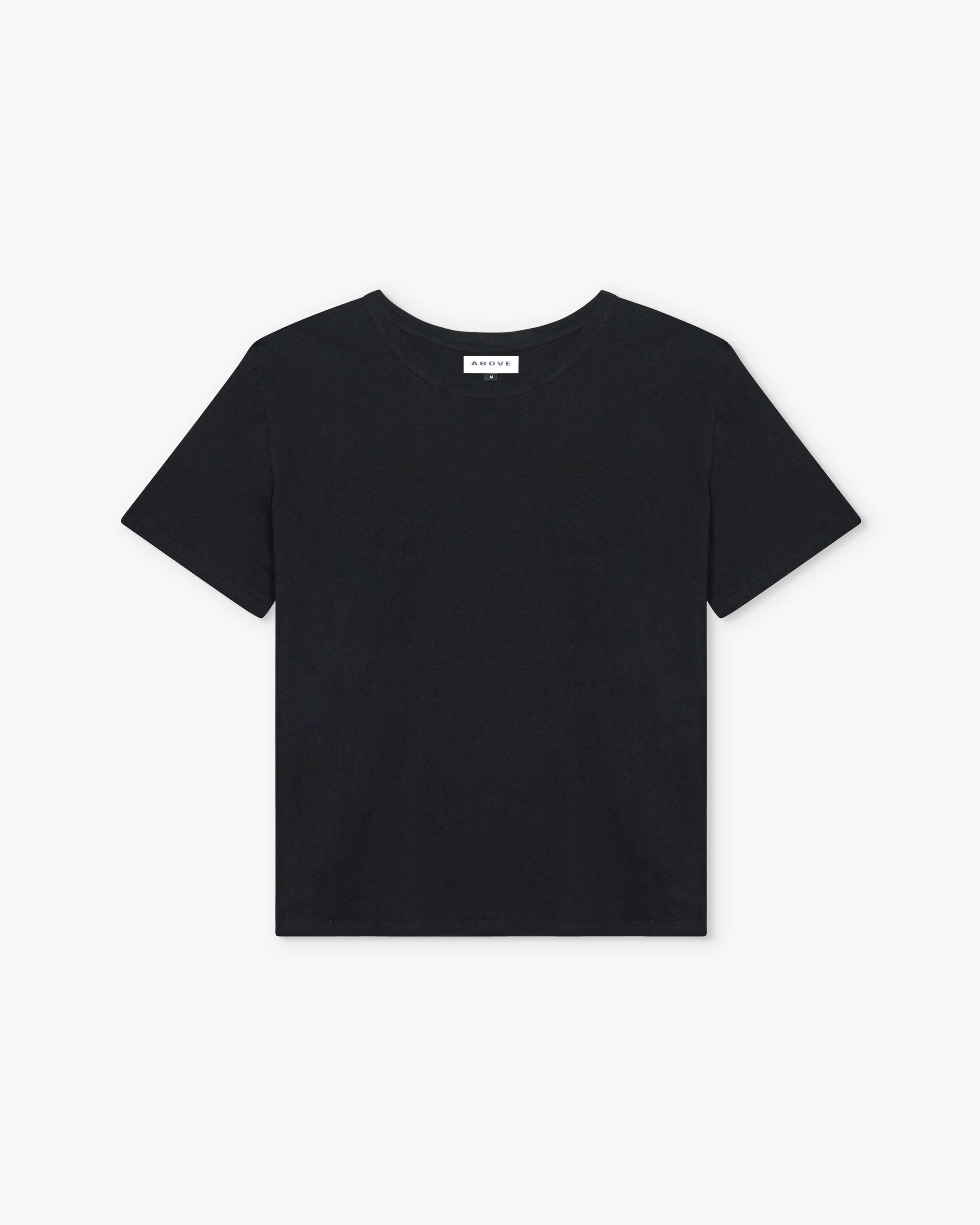 Black Slub Cotton T