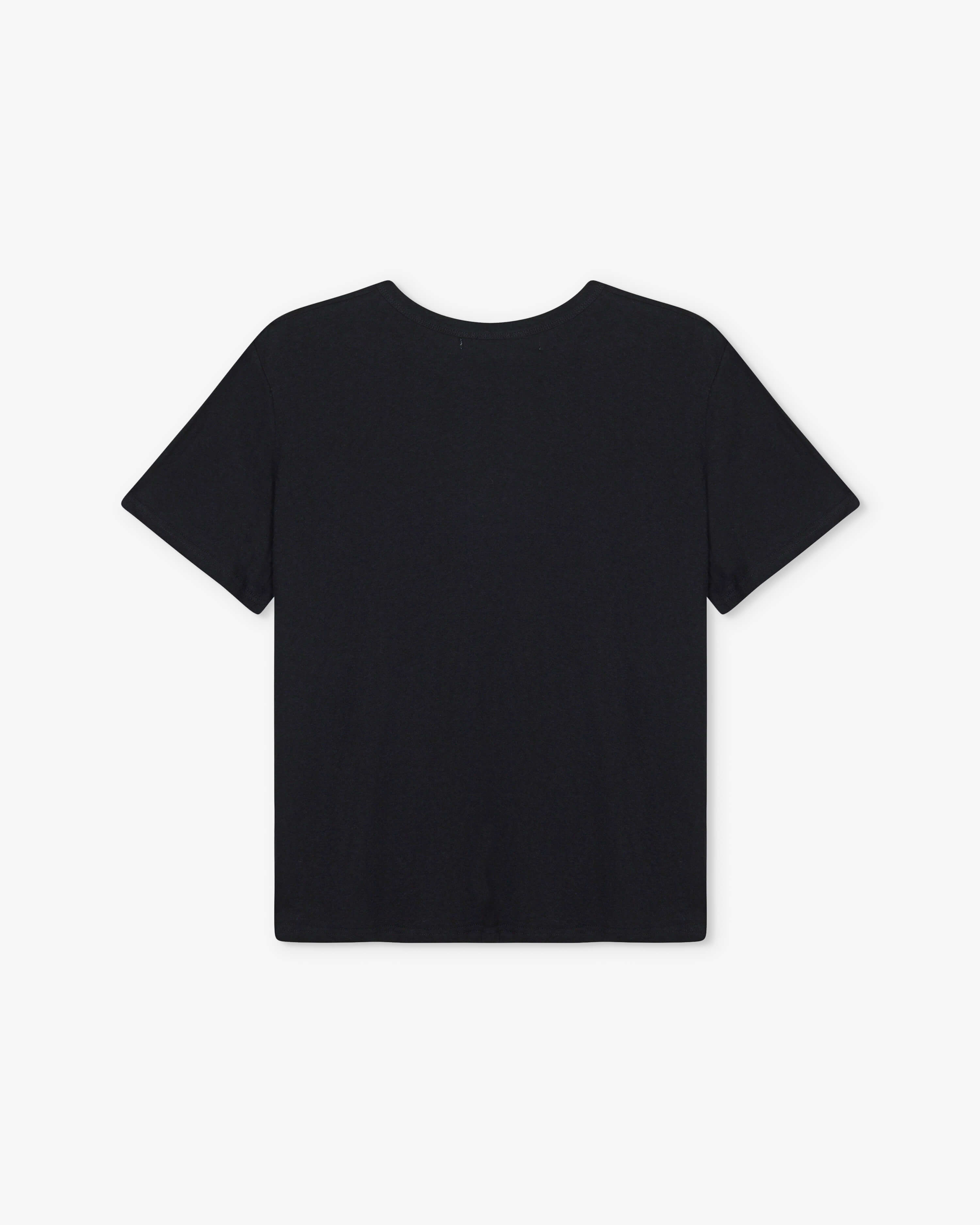 Black Slub Cotton T