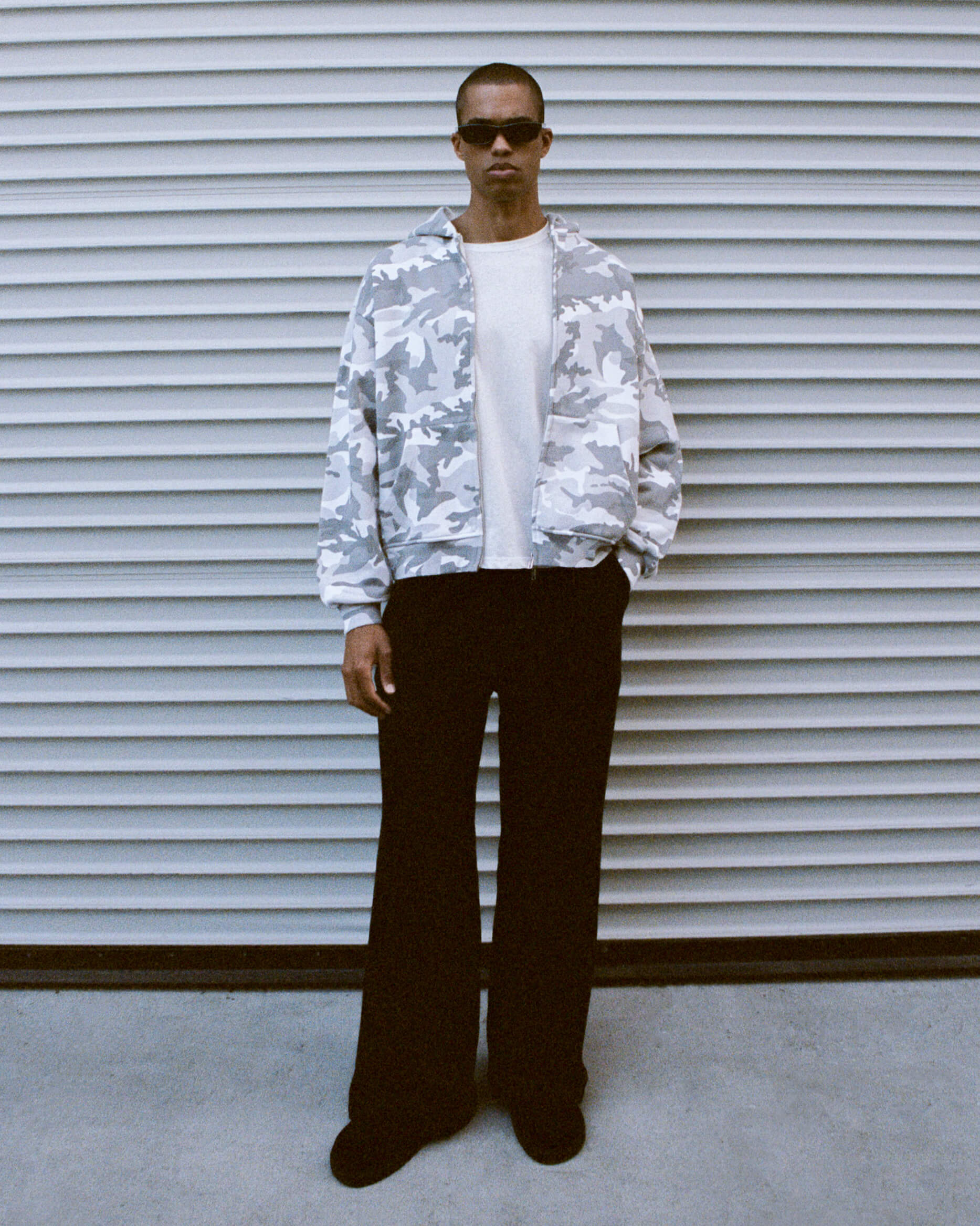 White Camo Zip