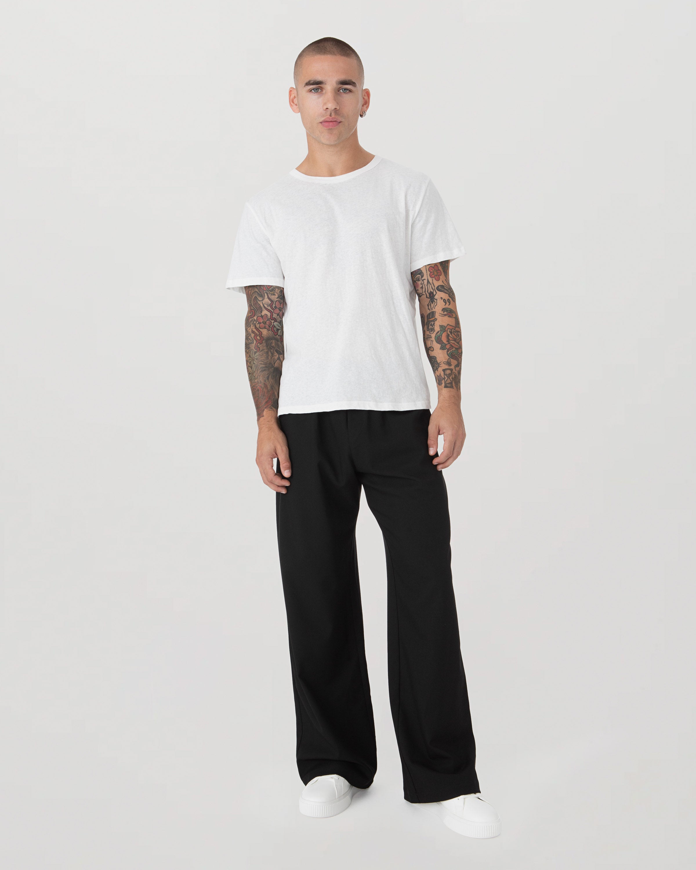 White Slub Cotton T