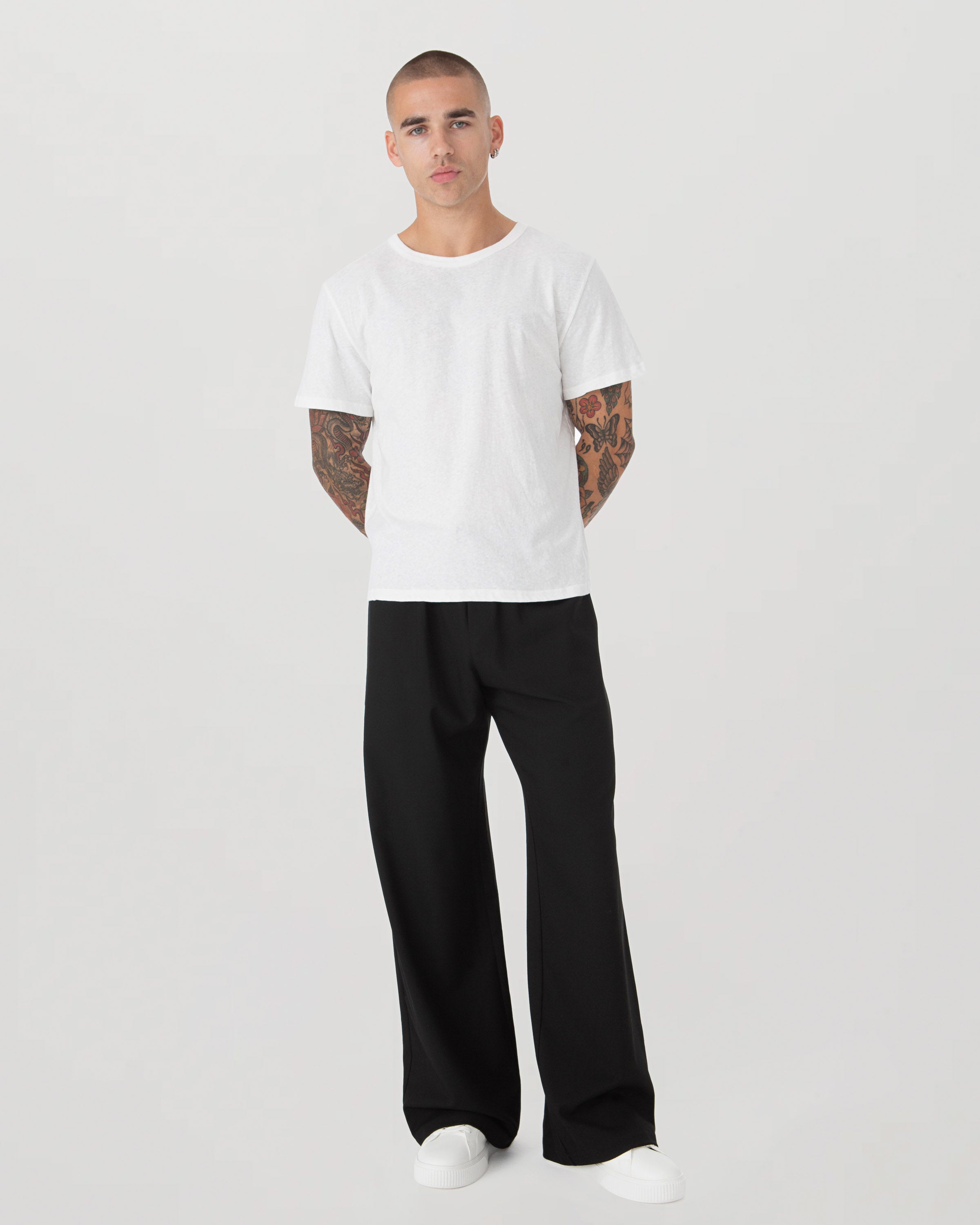 White Slub Cotton T