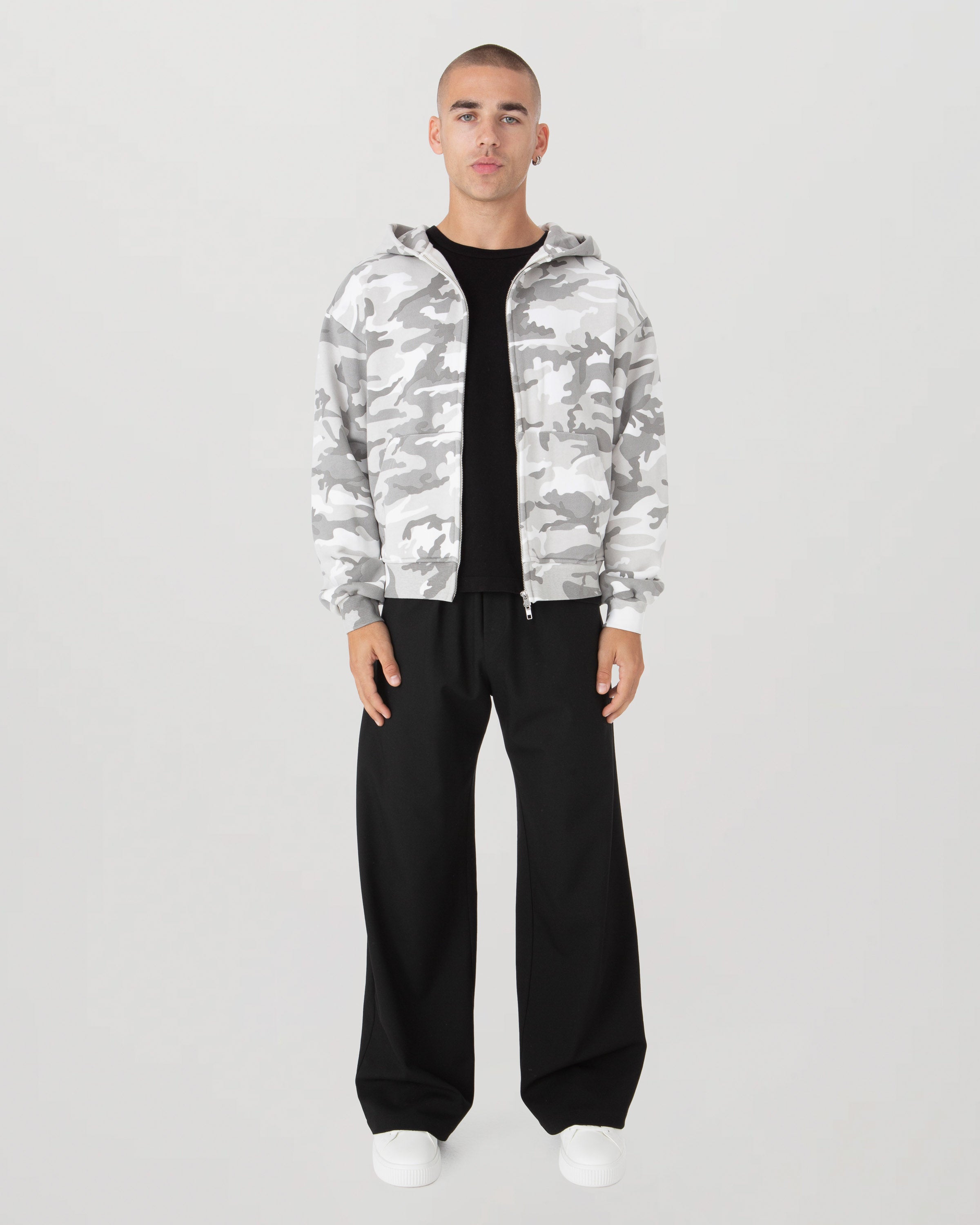 White Camo Zip