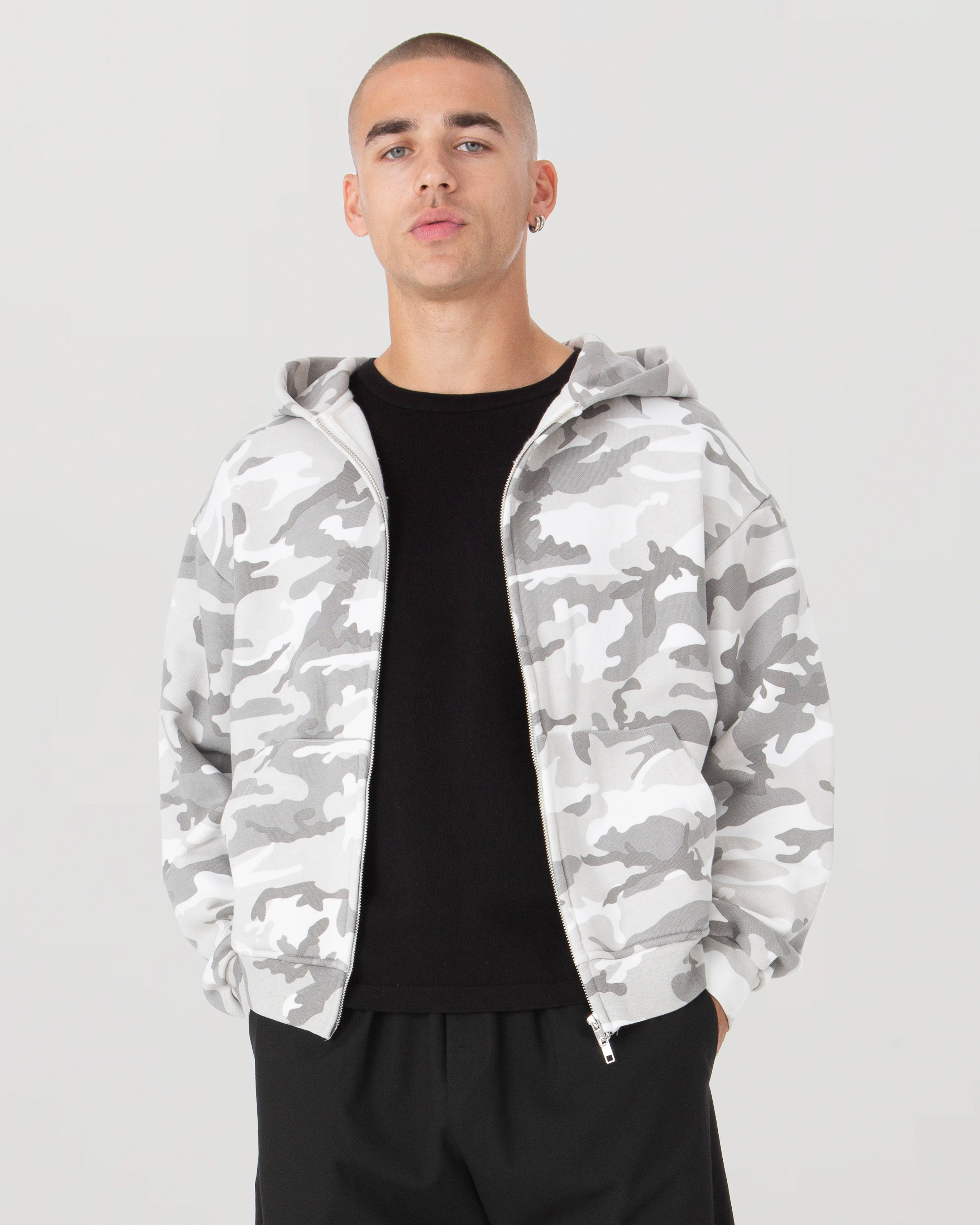 White Camo Zip