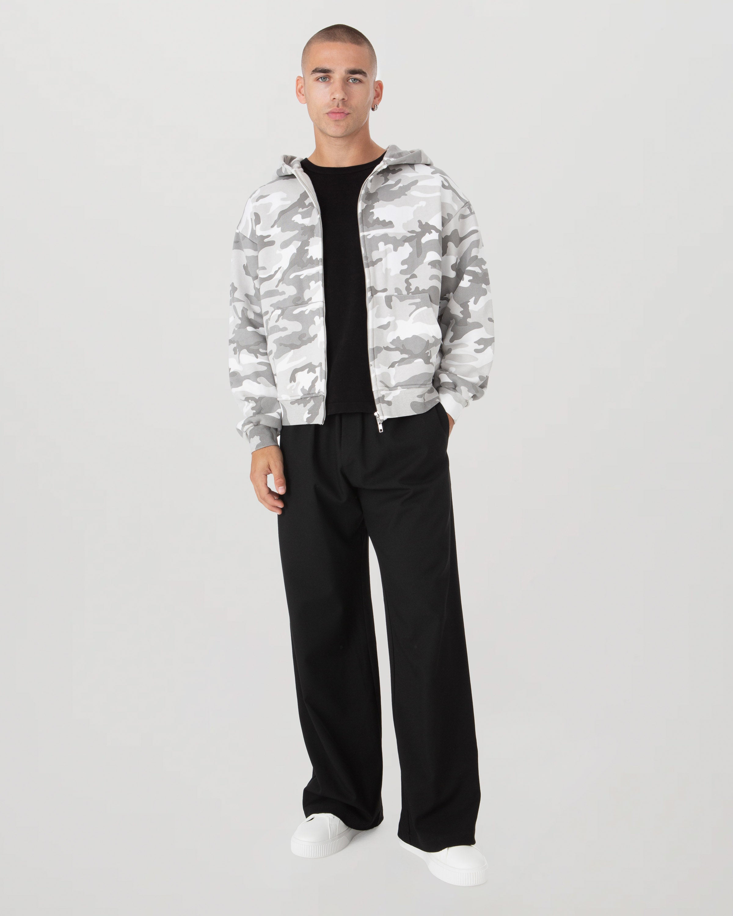 White Camo Zip