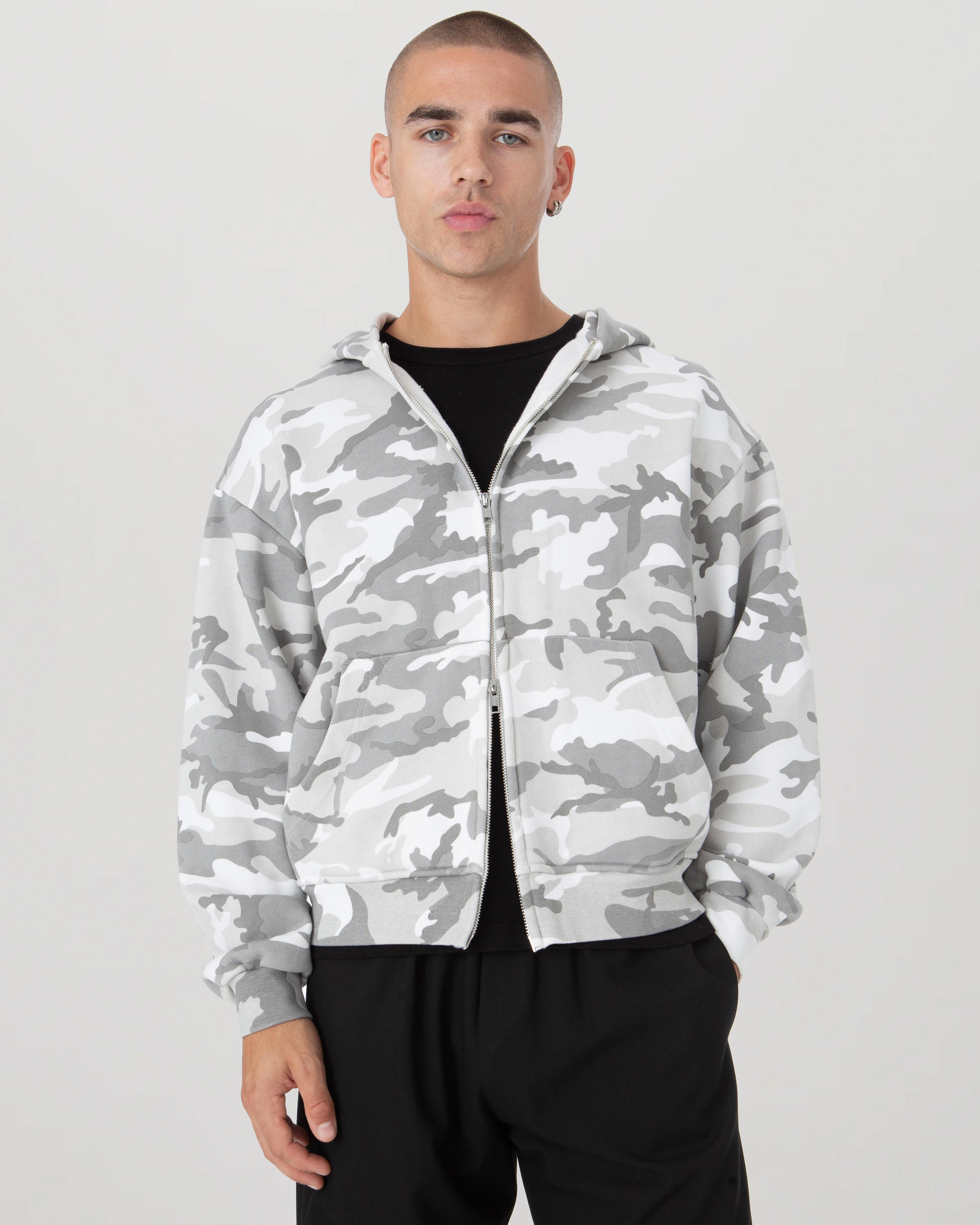 White Camo Zip