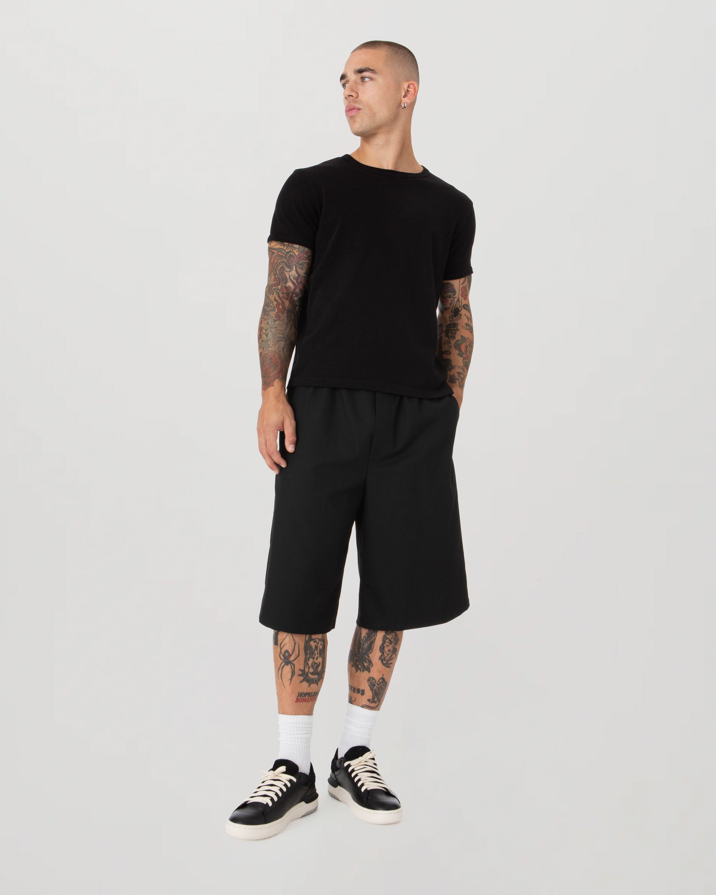 Black Tux Shorts