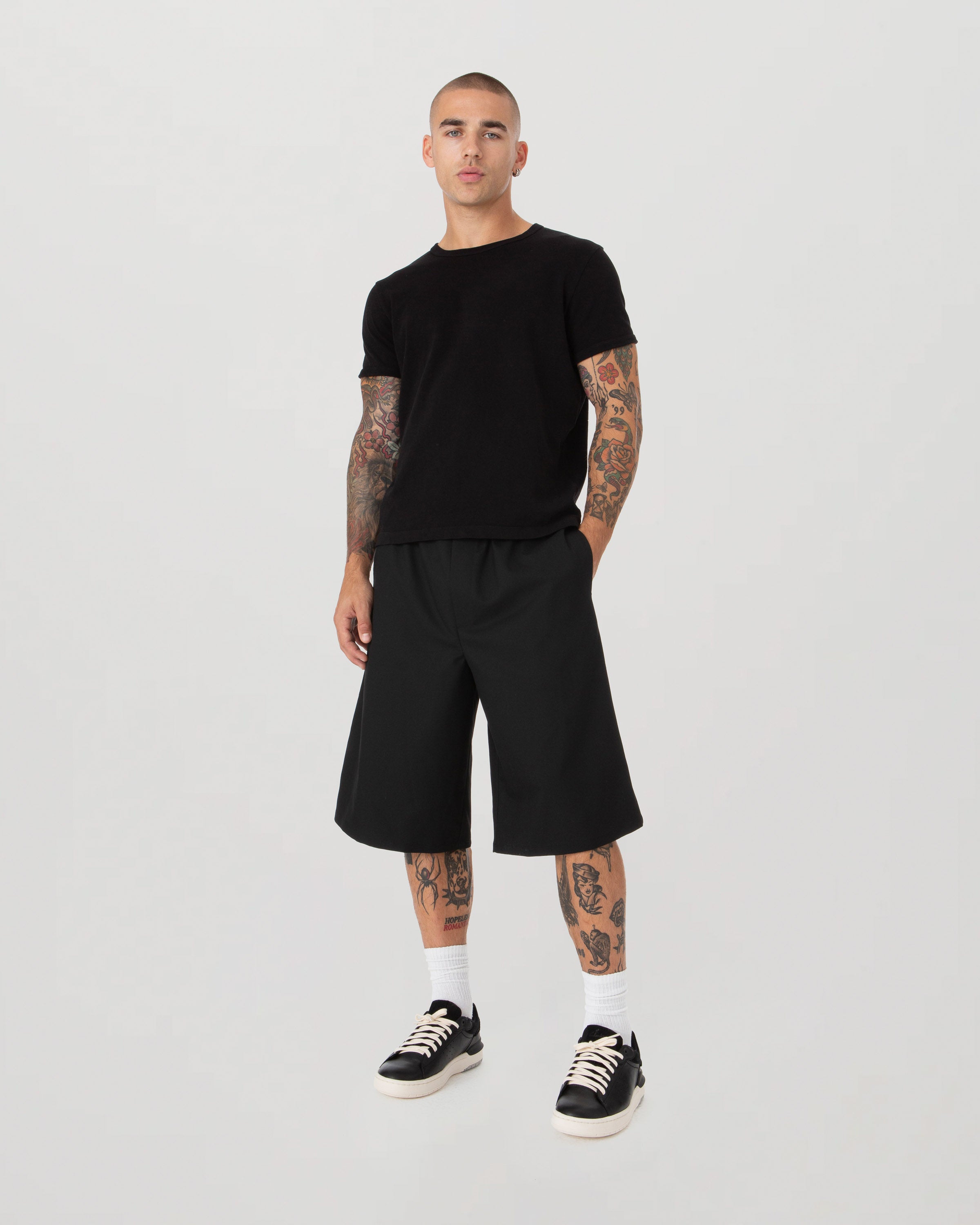 Black Tux Shorts