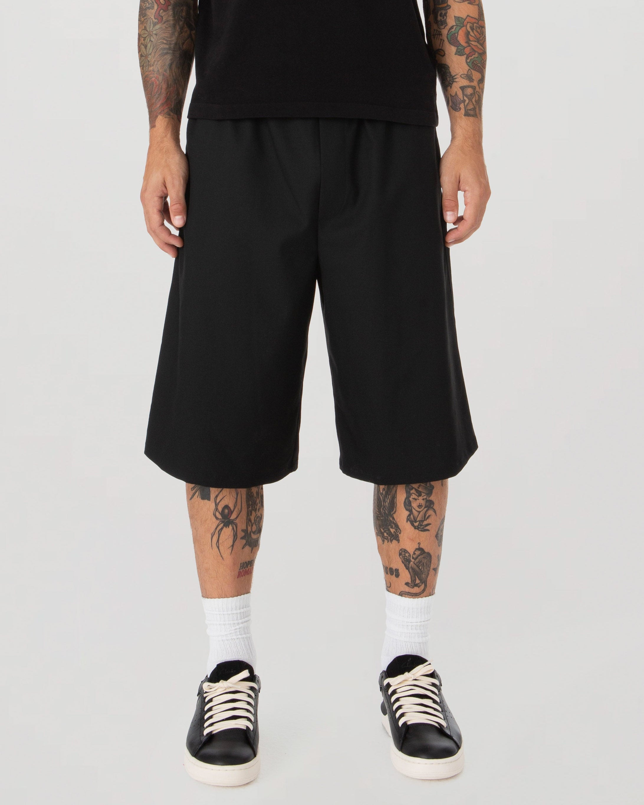 Black Tux Shorts