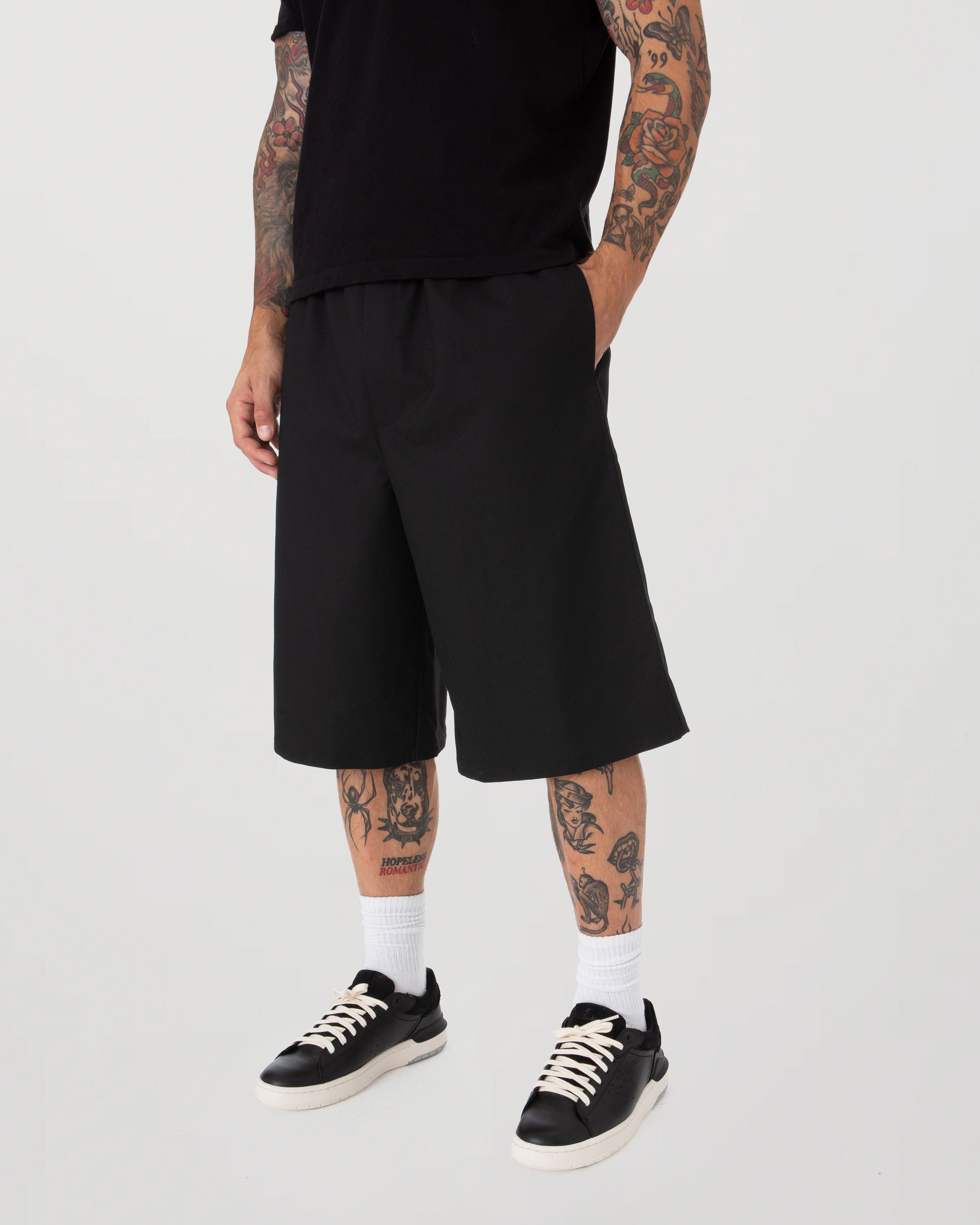 Black Tux Shorts