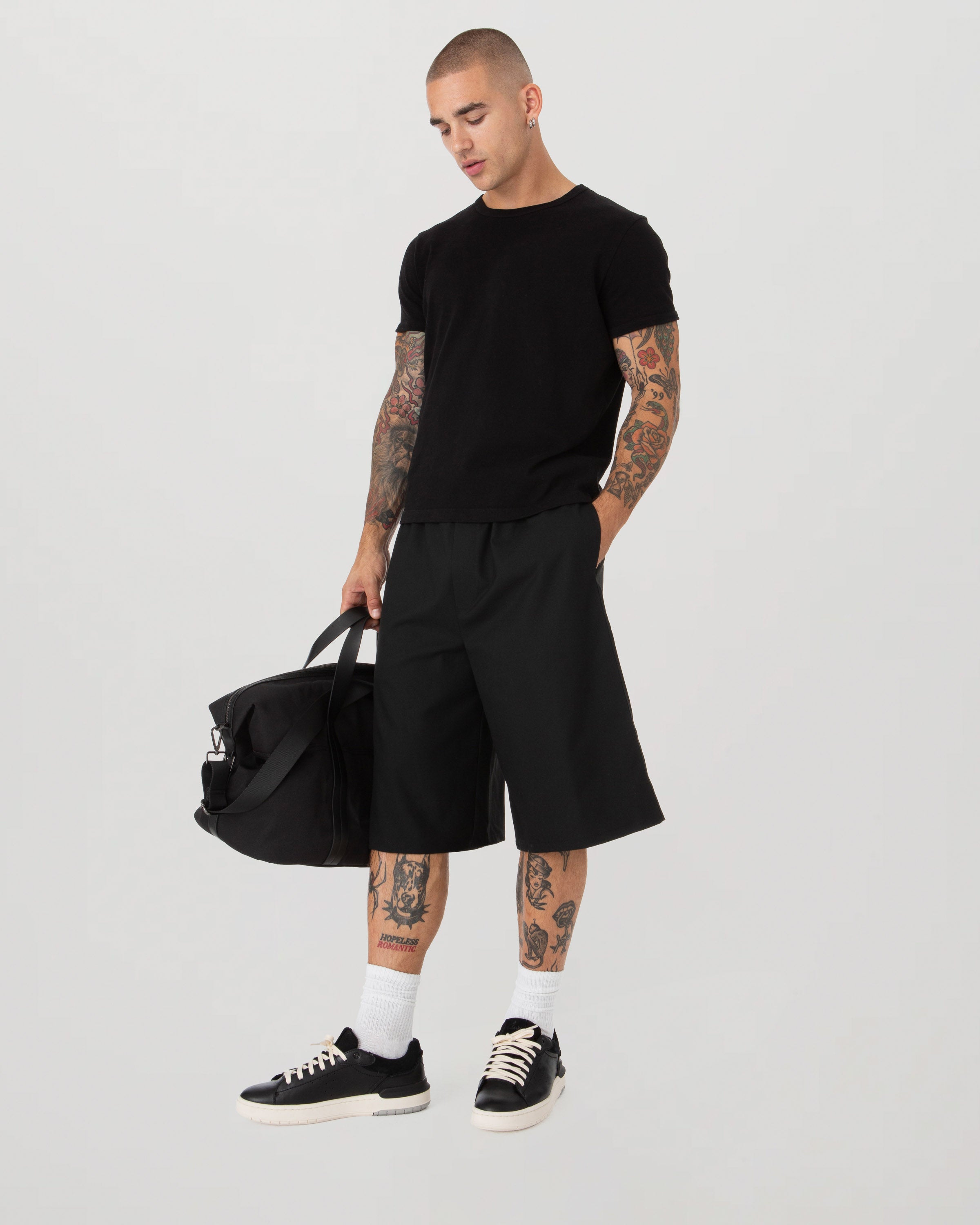 Black Tux Shorts