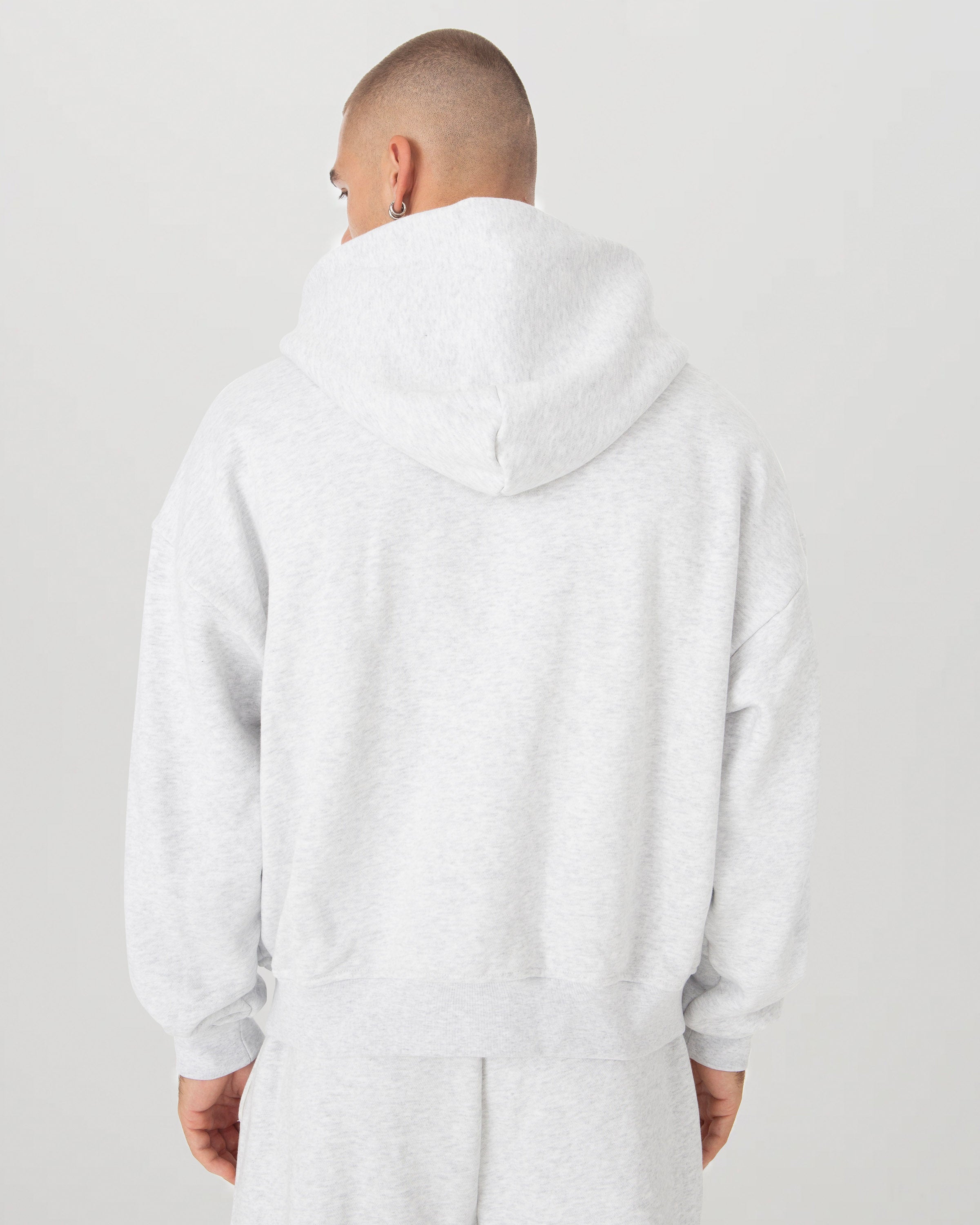Grey Heavyweight Fleece Zip