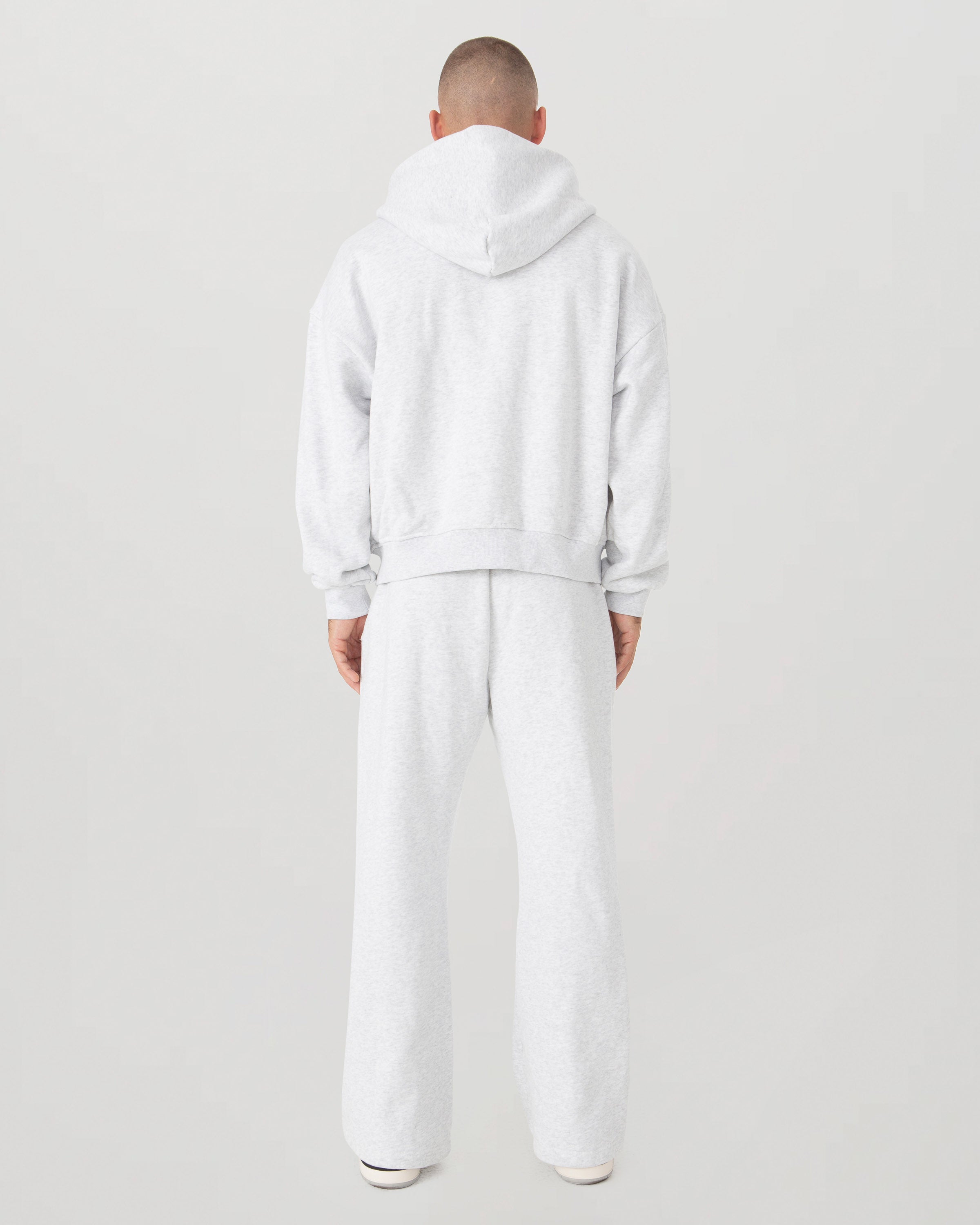 Grey Heavyweight Fleece Zip