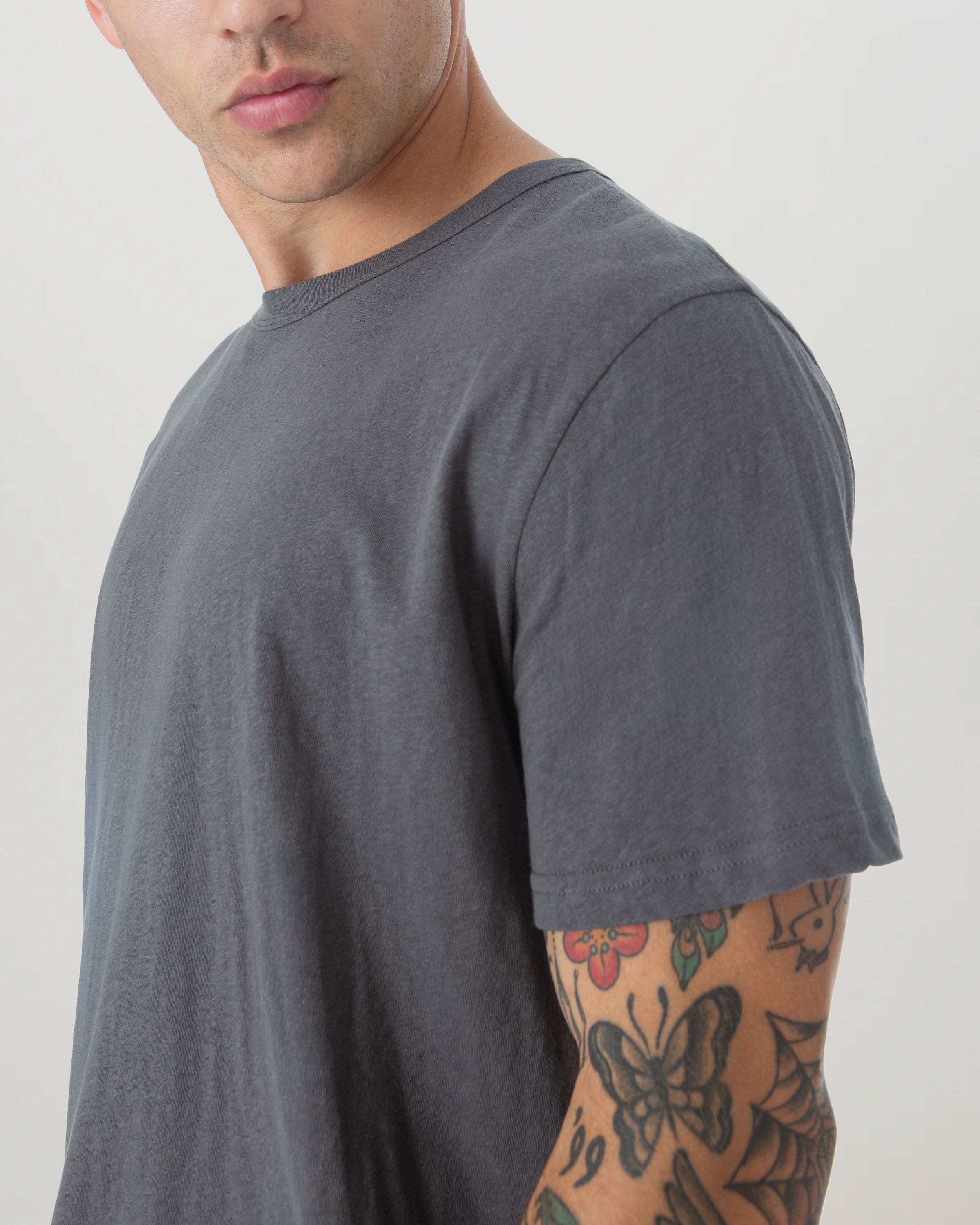 Grey Slub Cotton T