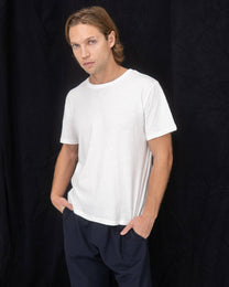 White Slub Cotton T