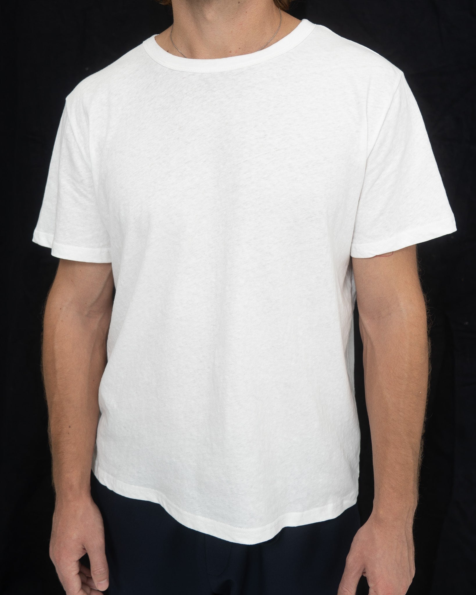 White Slub Cotton T