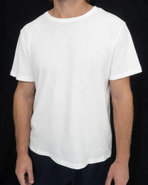 White Slub Cotton T