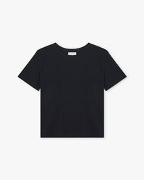 Black Slub Cotton T