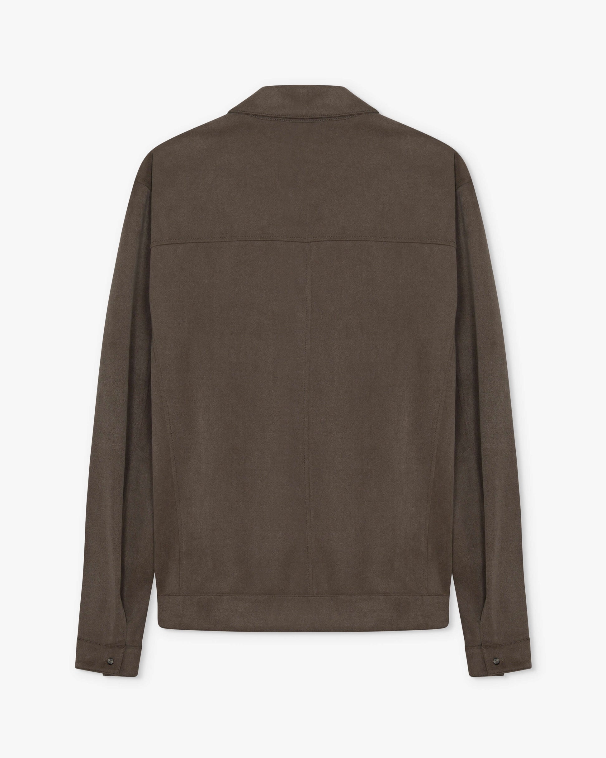 Lambskin Suede Shirt Grey