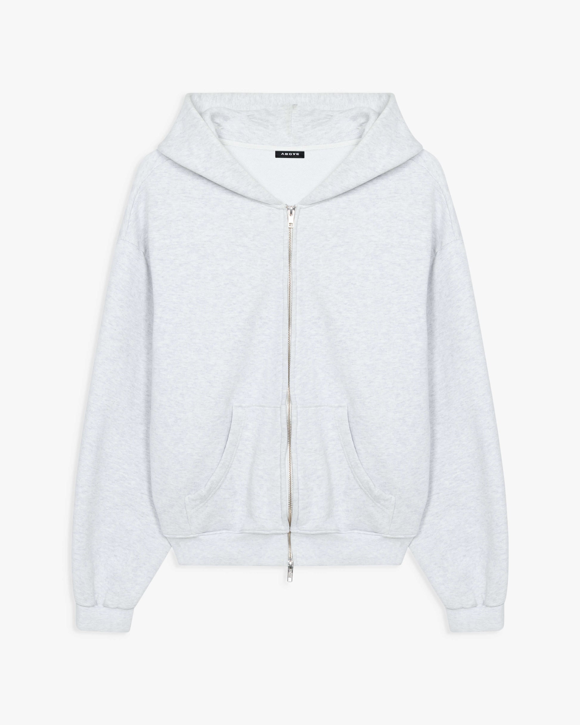 Grey Heavyweight Fleece Zip