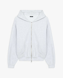 Grey Heavyweight Fleece Zip