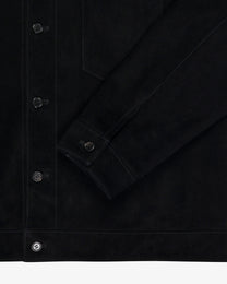 Lambskin Suede Shirt Black